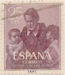 Stamps Spain -  25 céntimos  1960