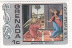 Stamps : America : Grenada :  Anunciación -Boticelli