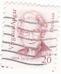 Sellos de America - Estados Unidos -  Virginia Apgar- medica 