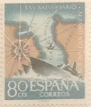 Stamps Spain -  80 céntimos 1961