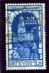 Stamps Italy -  10º Aniversario de la Anexion de Fiume. Barricada delante de la torre de San Vito
