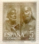 Stamps Spain -  5 pesetas 1961