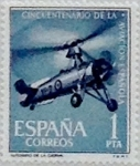 Stamps Spain -  1 peseta 1961