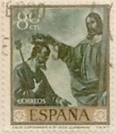 Stamps Spain -  80 céntimos 1962