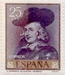 Stamps Spain -  25 céntimos  1962