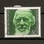 Stamps : Europe : Germany :  150 Aniversario del nacimiento de Wilhelm Raabe.