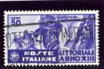Stamps Italy -  Jornada de la cultura y las artes. Voluntarios de 1848