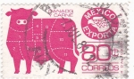 Stamps Mexico -  MEXICO EXPORTA- Ganado vacuno-carne