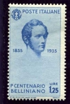 Stamps Italy -  Centenario de la muerte del compositor Vincenzo Bellini. Vincenzo Bellini