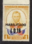 Sellos de America - Honduras -  Conmemorativa del CL Aniversario del Nacimiento de Lincoln