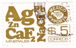 Stamps : America : Mexico :  MEXICO EXPORTA- Minerales