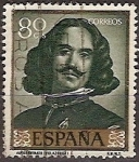 Stamps Spain -  ESPAÑA SEGUNDO CENTENARIO USD Nº 1243 (0) 80C VERDE OSCURO Nº 1243 (0)   VELZQUEZ