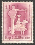 Stamps San Marino -  Batalla de sarracenos en Arezzo