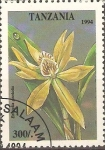 Stamps Tanzania -  FLORES.  ENCYCLIA  PENTOTIS.