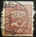Stamps : Europe : Sweden :  Corona y Corneta de Correos