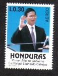 Stamps Honduras -  Primer Añ0 de Gobierno Lic. Rafael Leonardo Callejas