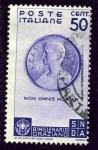 Stamps Italy -  Bimilenario del nacimiento de Horacio. Efigie de Horacio
