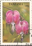 Stamps Tanzania -  FLORES.  DICENTRA  SPECTABILIS.