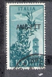 Stamps : Europe : Italy :  Douglas DC 3 sobre campanario de Roma