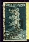 Stamps Italy -  Bimilenario del nacimiento del emperador Augusto. Alegoria del poder maritimo de Romar