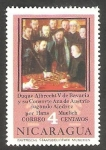 Stamps Nicaragua -  1036 - Partida de ajedrez