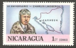 Stamps Nicaragua -  1069 - Charles Lindbergh