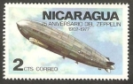 Stamps Nicaragua -  1065 - 75 anivº del Zeppelin