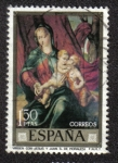 Stamps Spain -  Virgen con Jesús y Juan