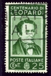 Stamps Italy -  Hombres Ilustres. Leopardi
