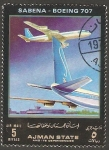 Stamps United Arab Emirates -  Ajman - Sabena, Boeing 707