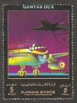 Stamps United Arab Emirates -  Ajman - Qantas, DC 8