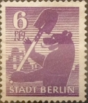 Stamps Germany -  Intercambio nxrl 0,35 usd 6 pf. 1945