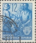 Stamps Germany -  Intercambio 0,20 usd 12 pf. 1953