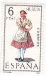 Stamps Spain -   1906 -Traje regional de Murcia