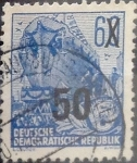 Stamps Germany -  Intercambio 0,20 usd 50 sobre 60 pf. 1954
