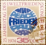 Stamps Germany -  Intercambio 0,30 usd 35 pf. 1974