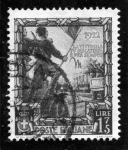 Stamps Italy -  Conmemorativos de la proclamacion del Imperio. Alegoria de la marcha de los fascistas sobre Roma