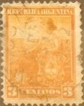 Sellos de America - Argentina -  Intercambio 0,50 usd 3 cents. 1901