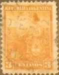 Stamps Argentina -  Intercambio 0,50 usd 3 cents. 1901