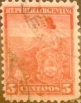 Stamps Argentina -  Intercambio 0,30 usd 5 cents. 1899