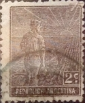 Stamps Argentina -  Intercambio 0,25 usd 2 cent. 1912