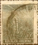 Stamps Argentina -  Intercambio 0,25 usd 10 cent. 1912