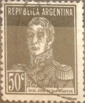 Sellos de America - Argentina -  Intercambio 0,25 usd 50 cent. 1923