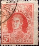 Stamps Argentina -  Intercambio 0,25 usd 5 cent. 1926