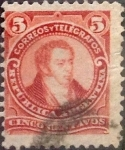 Stamps America - Argentina -  Intercambio 0,30 usd 5 cent. 1890