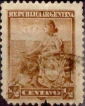 Stamps Argentina -  Intercambio 0,30 usd 1/2 cent. 1899
