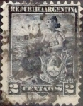 Sellos de America - Argentina -  Intercambio 0,30 usd 2 cents. 1899