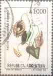 Stamps Argentina -  Intercambio 0,25 usd 1000 australes 1989