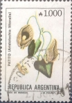 Stamps Argentina -  Intercambio 0,25 usd 1000 australes 1989