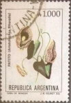 Sellos de America - Argentina -  Intercambio 0,25 usd 1000 australes 1989